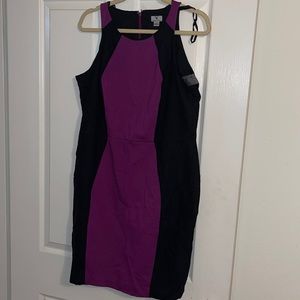 Plum and black Worthington dress size 12